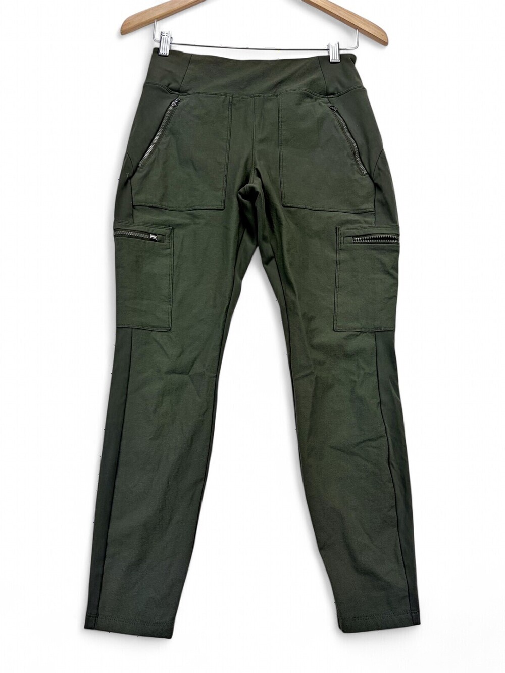 Athleta Headlands Hybrid Cargo Tights 6P Olive Green Hiking Leggings Pants